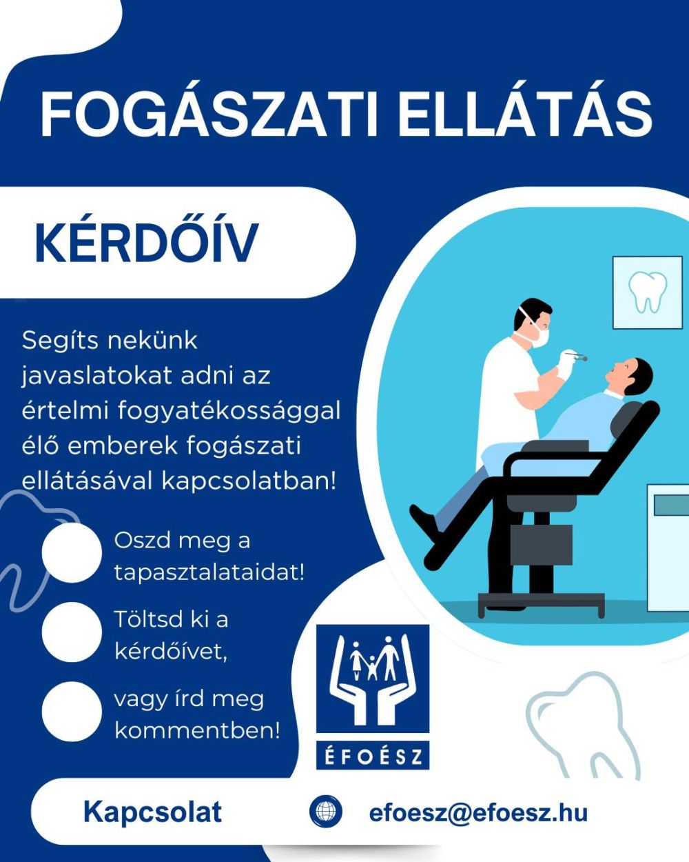 Fogyatékossággal élő emberek fogászati ellátása kutatás